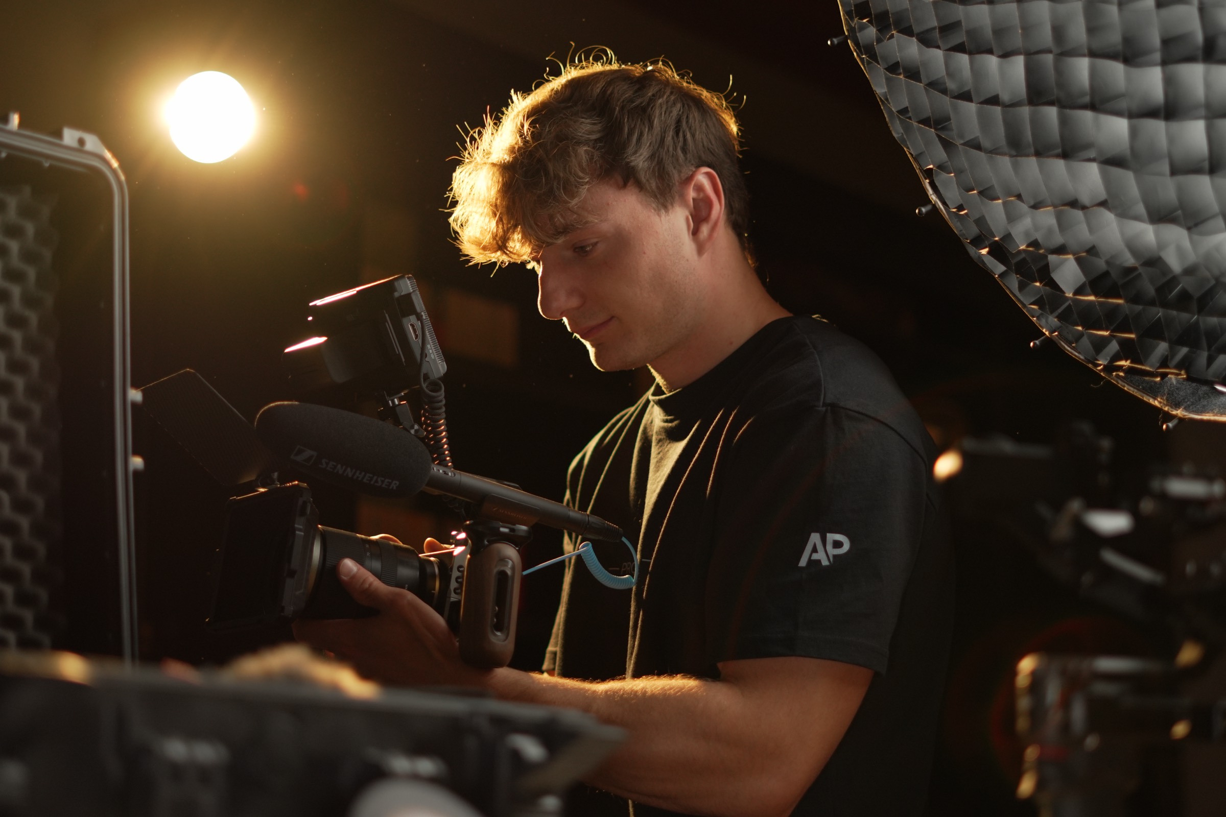 Alban Dubois en tournage
